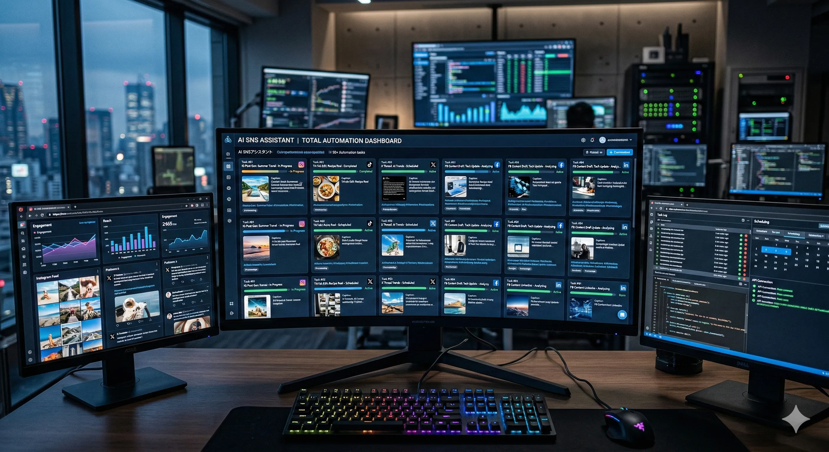 AI SNSアシスタント ダッシュボード